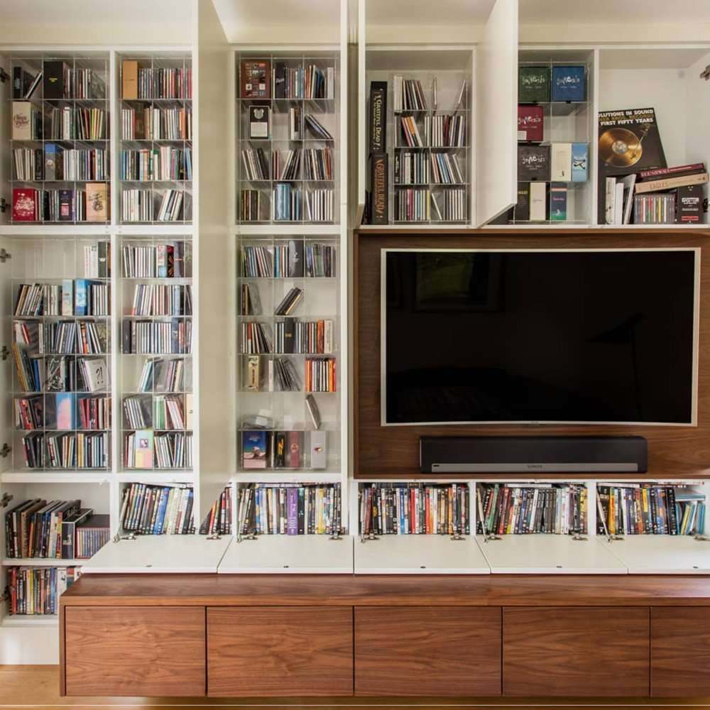 Bespoke fitted cupboard in a London home